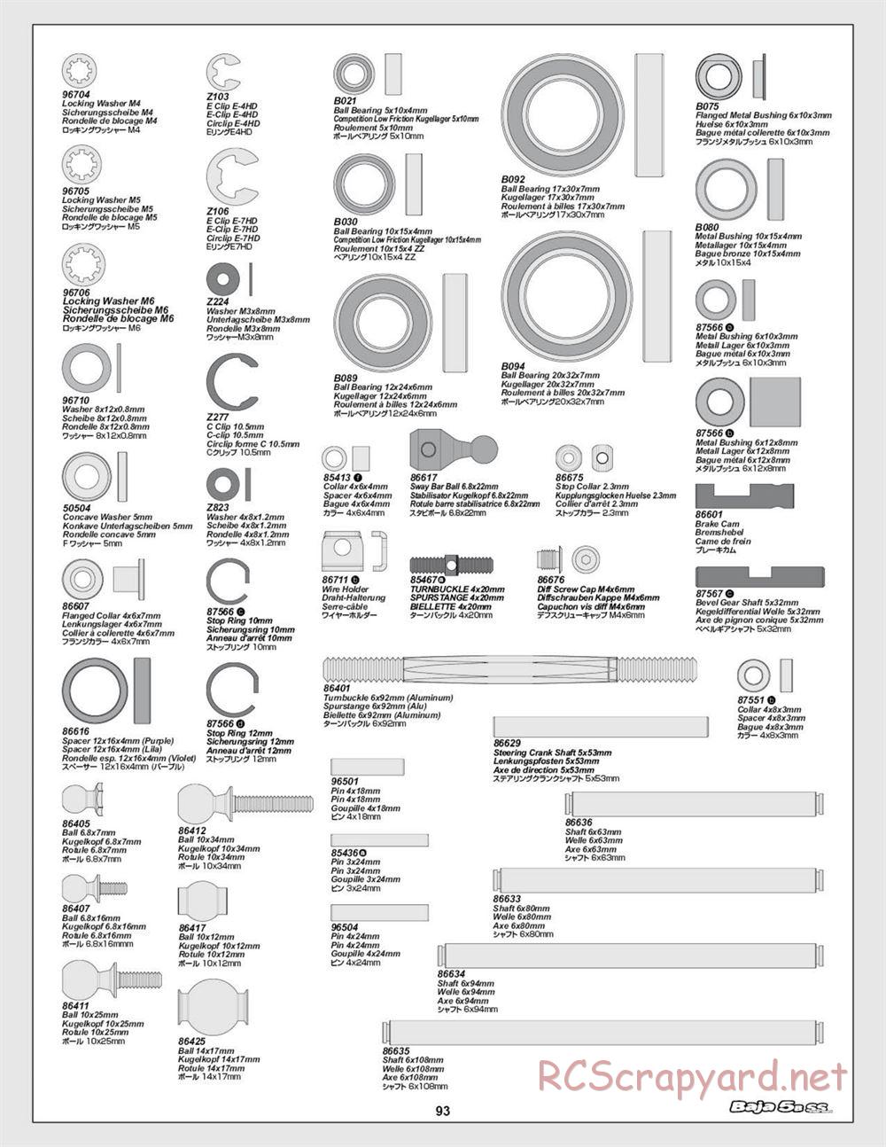 HPI - Baja 5b SS - Manual - Page 93