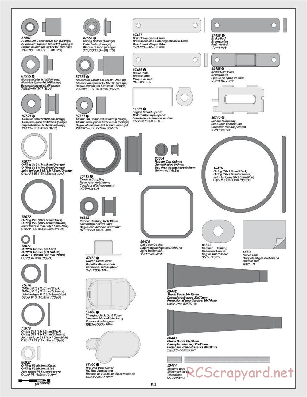 HPI - Baja 5b SS - Manual - Page 94