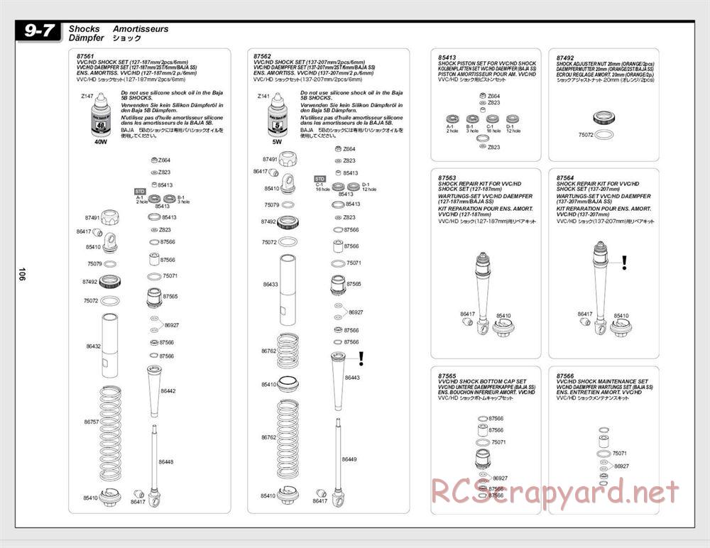 HPI - Baja 5b SS - Manual - Page 106