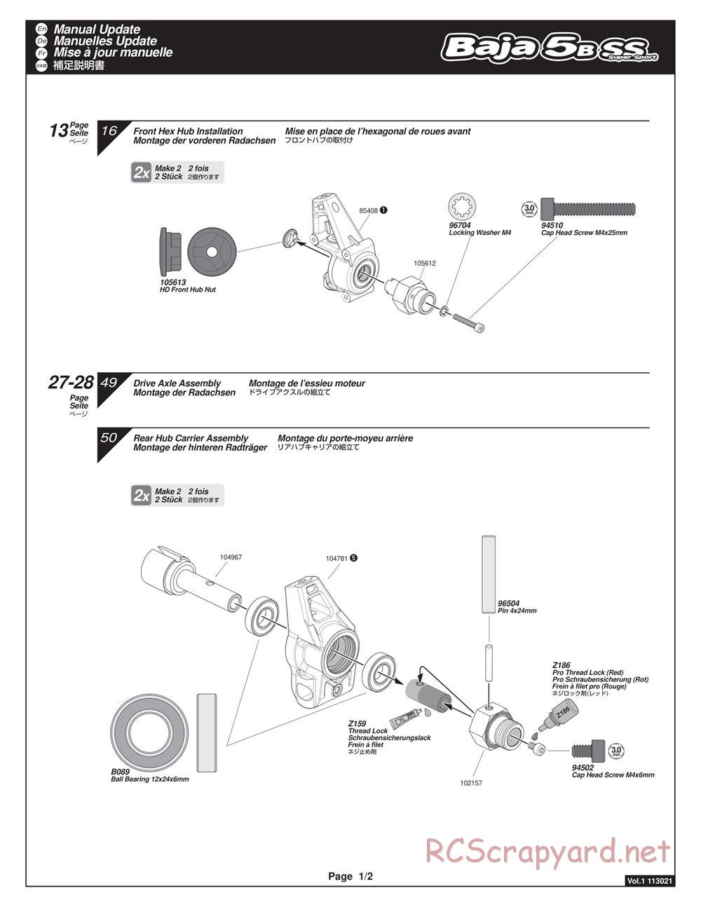 HPI - Baja 5b SS - Manual - Page 118