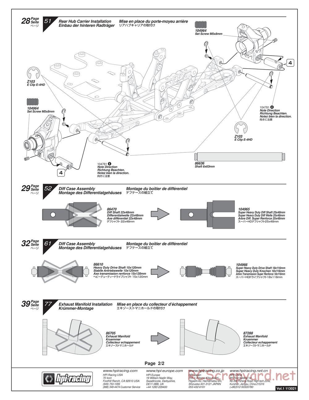 HPI - Baja 5b SS - Manual - Page 119