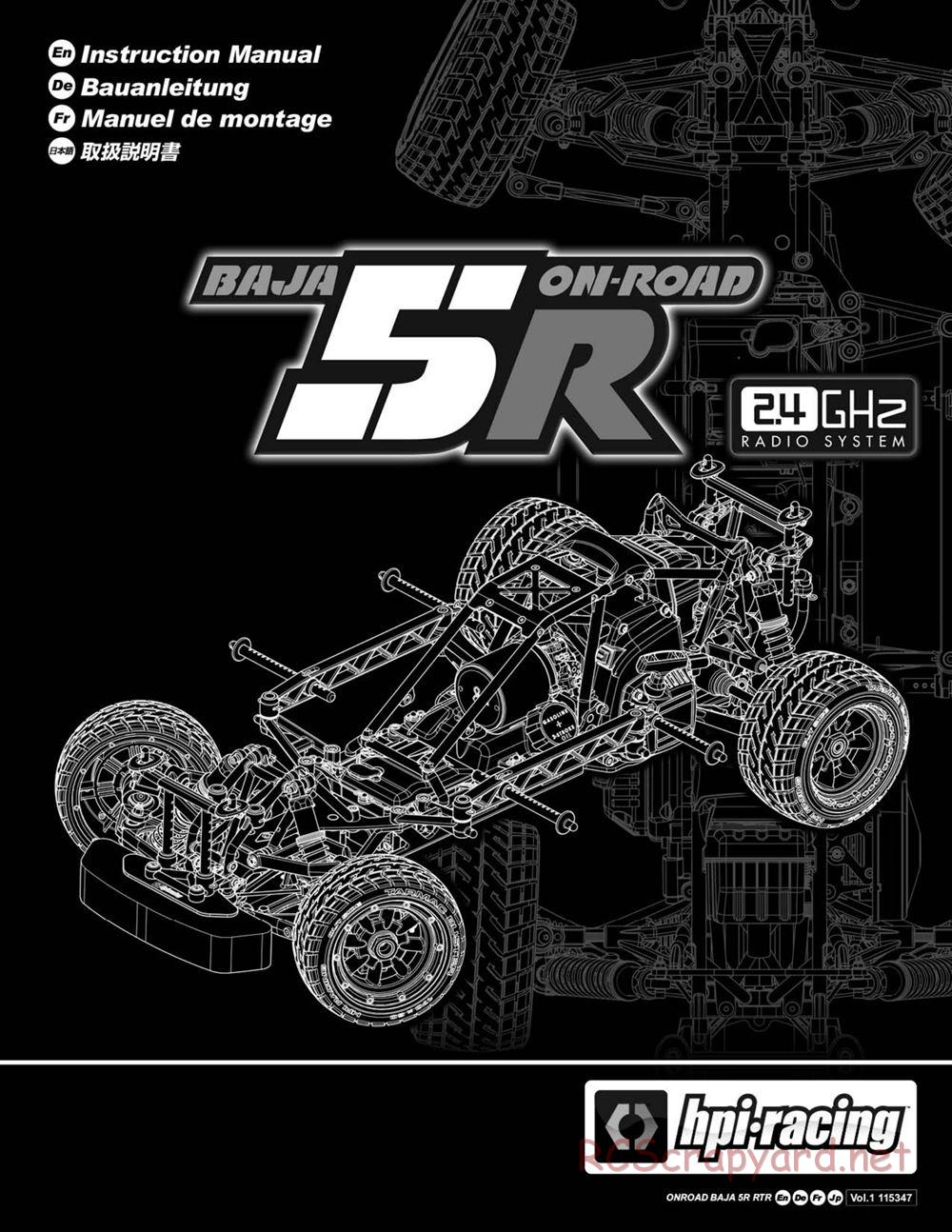 HPI - Baja 5R - Manual - Page 1