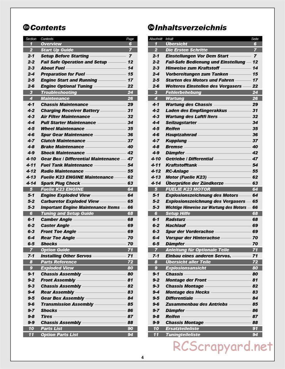 HPI - Baja 5R - Manual - Page 4