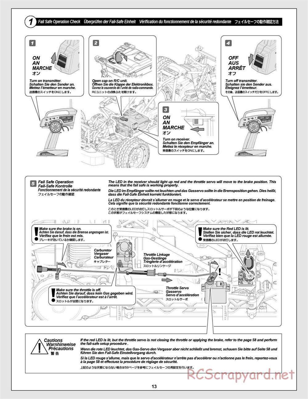 HPI - Baja 5R - Manual - Page 13