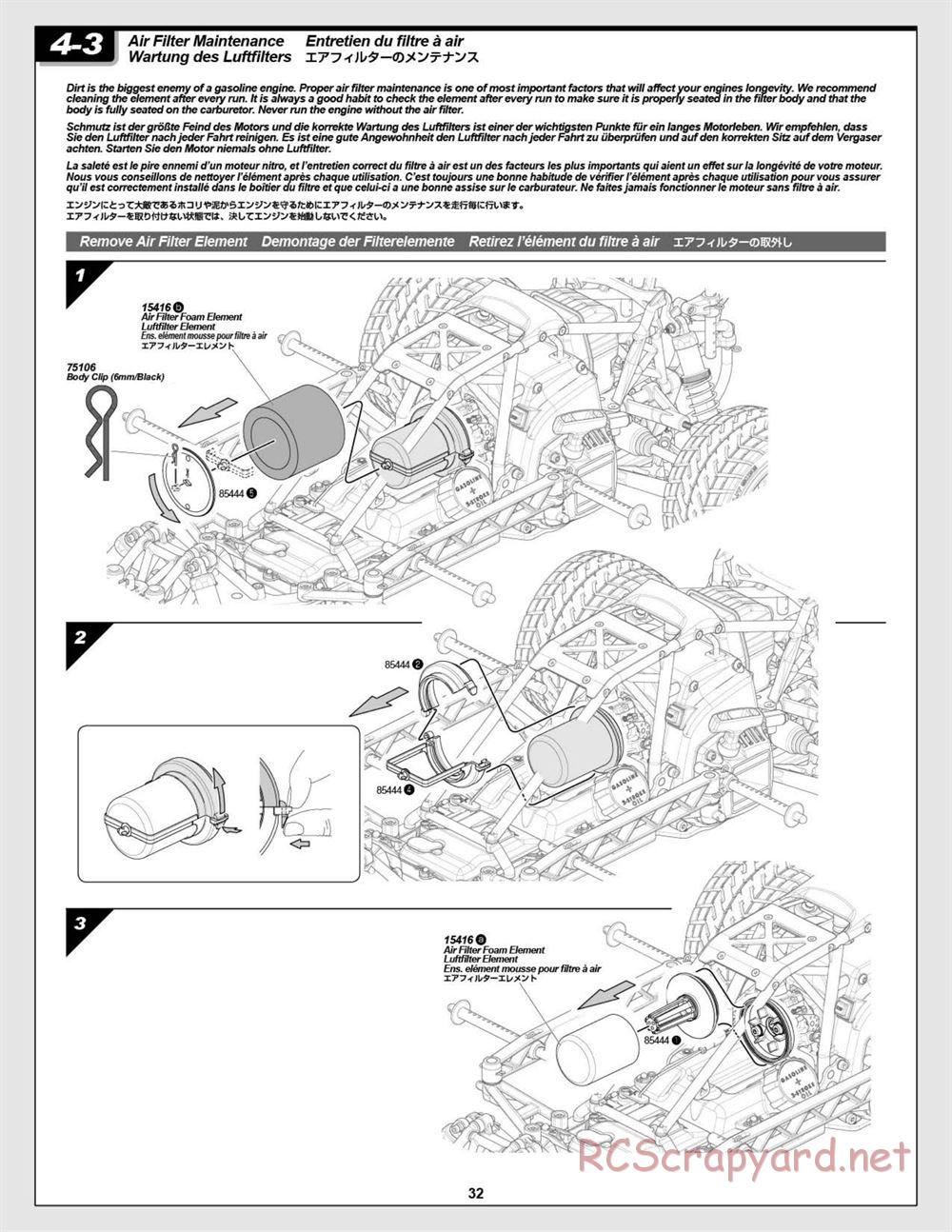 HPI - Baja 5R - Manual - Page 32
