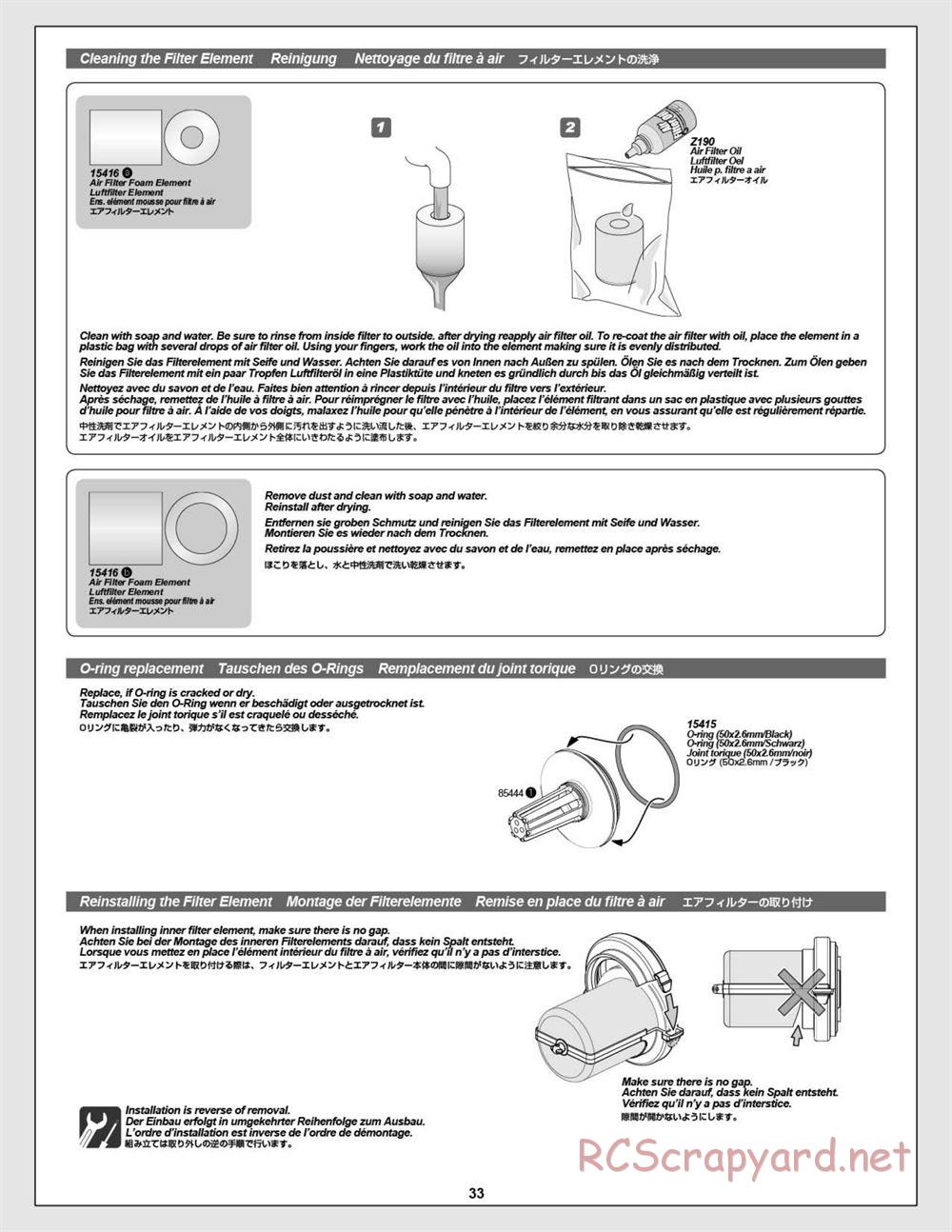 HPI - Baja 5R - Manual - Page 33