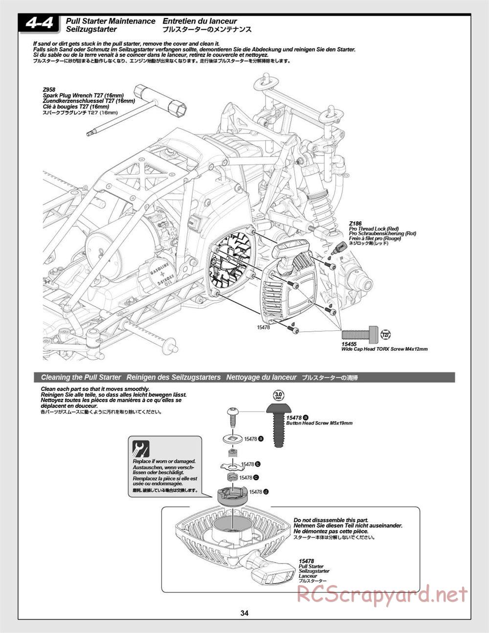 HPI - Baja 5R - Manual - Page 34