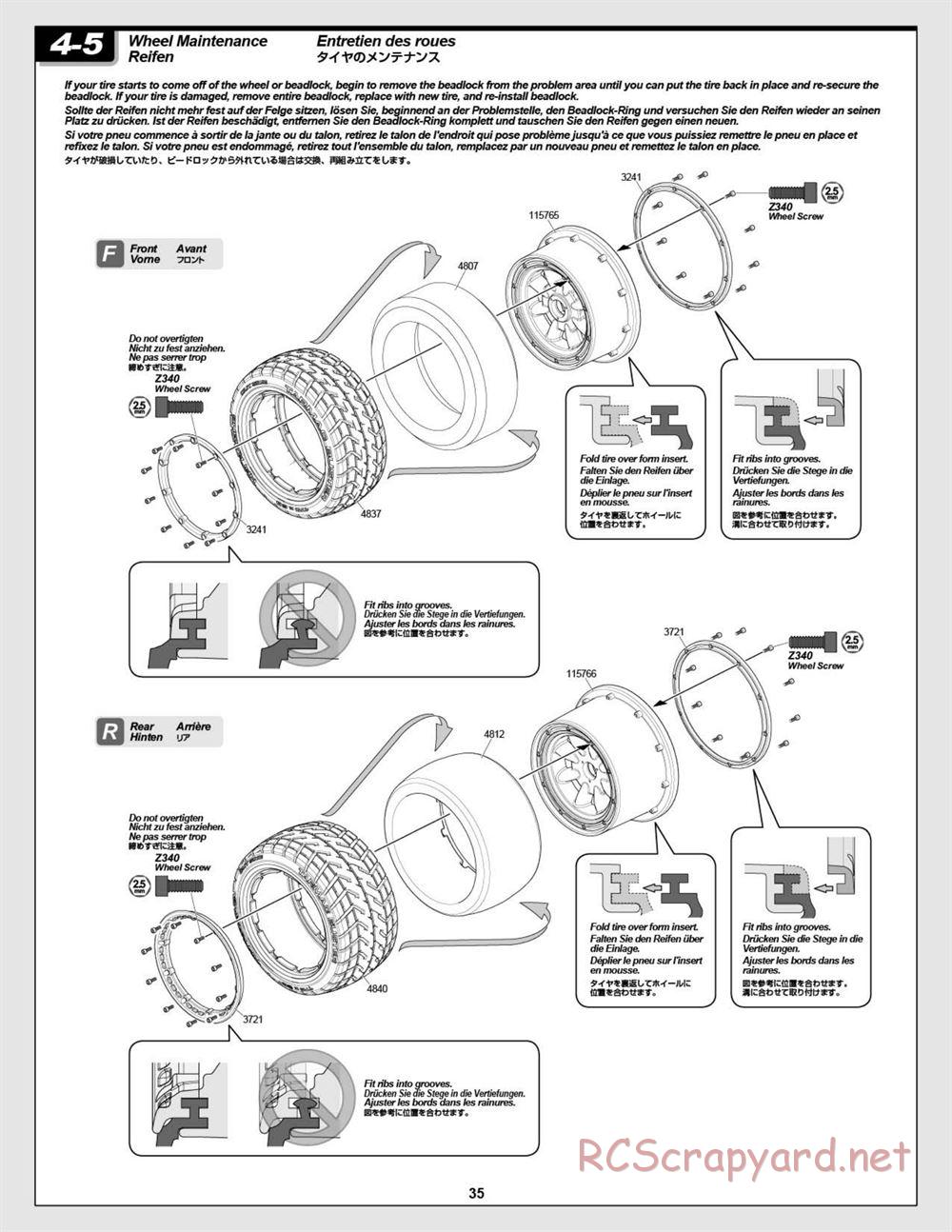 HPI - Baja 5R - Manual - Page 35