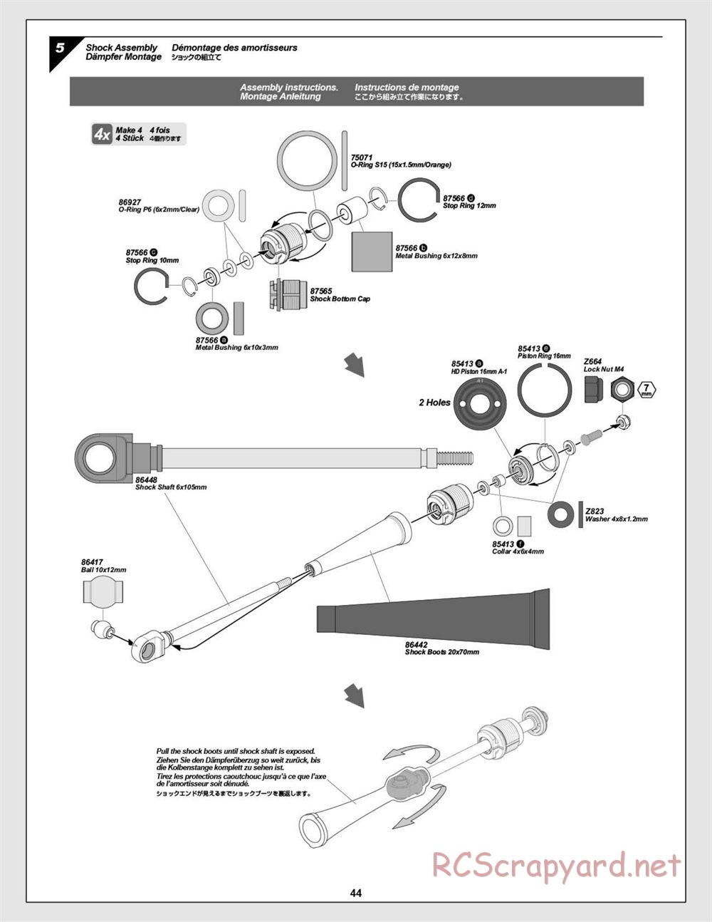 HPI - Baja 5R - Manual - Page 44