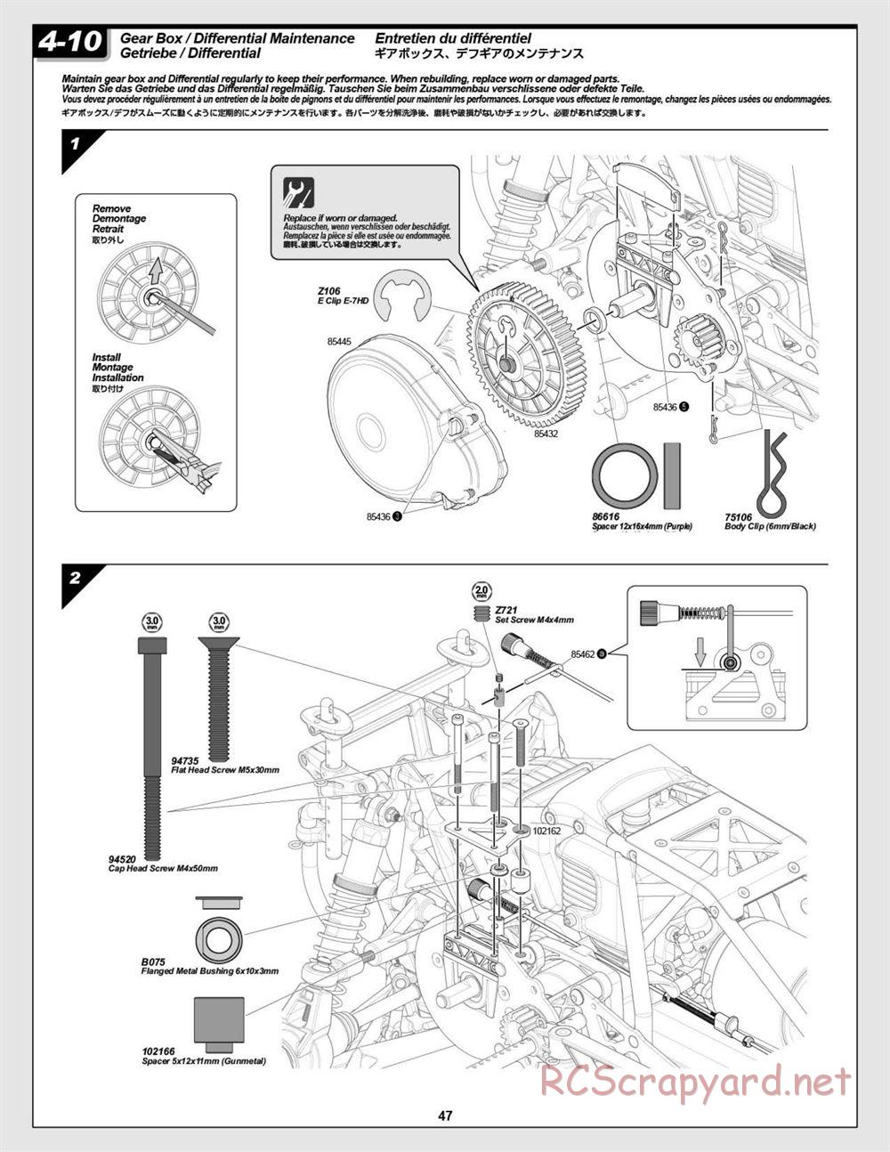 HPI - Baja 5R - Manual - Page 47