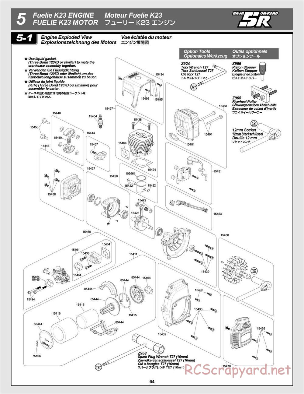 HPI - Baja 5R - Manual - Page 64