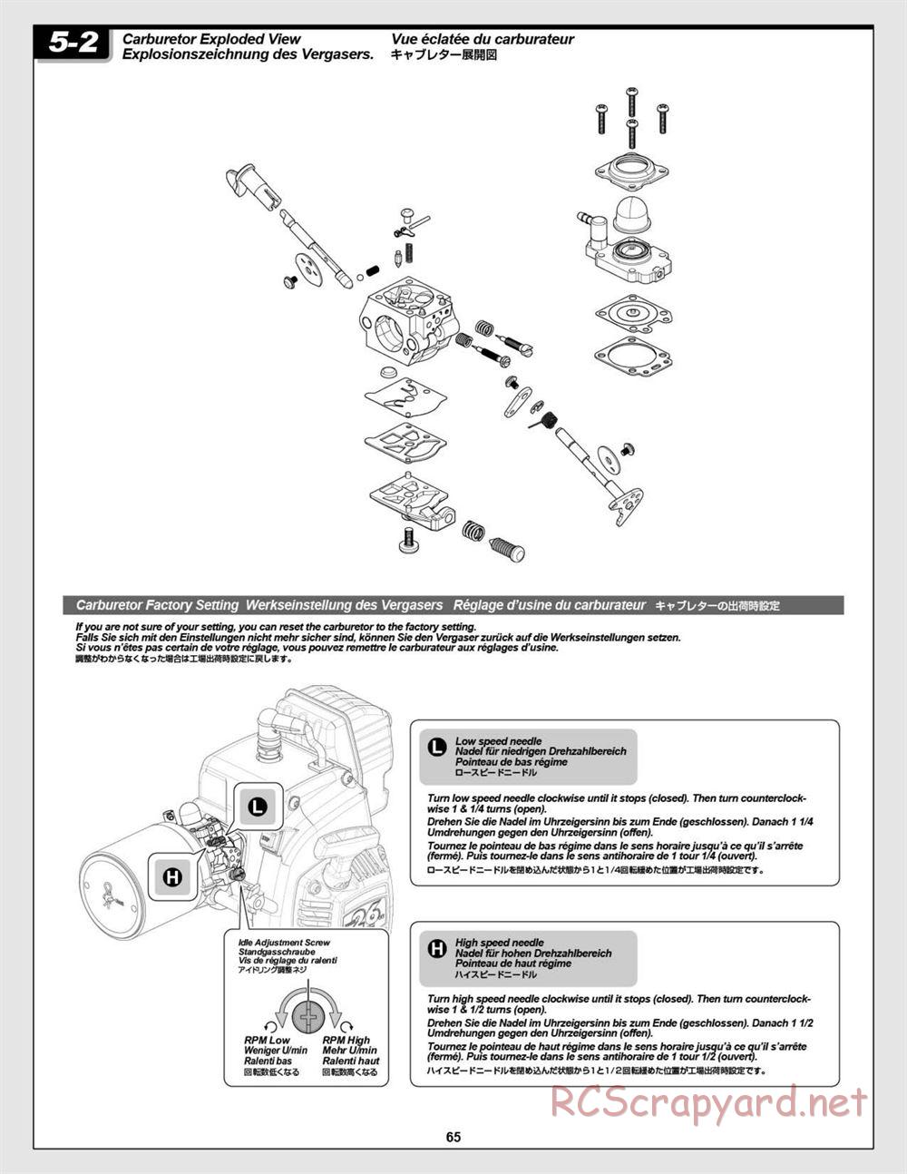 HPI - Baja 5R - Manual - Page 65