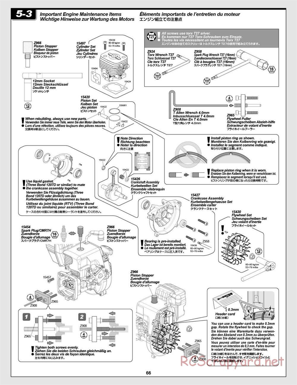 HPI - Baja 5R - Manual - Page 66