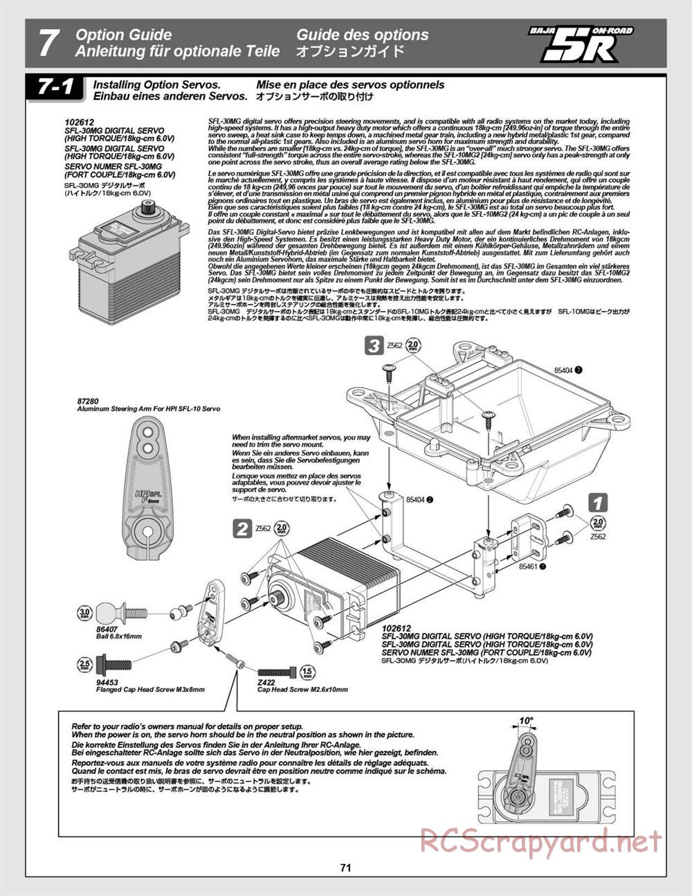 HPI - Baja 5R - Manual - Page 71