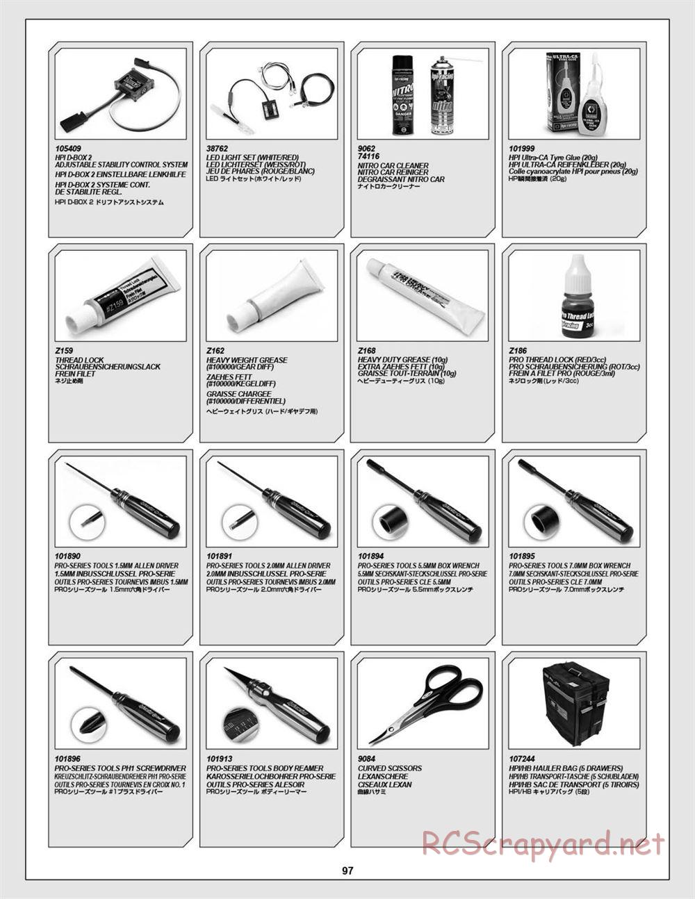 HPI - Baja 5R - Manual - Page 97