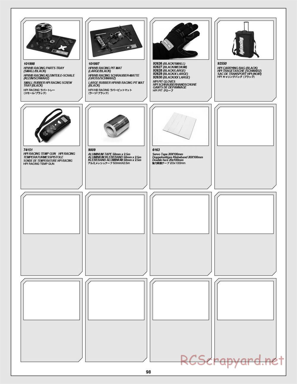 HPI - Baja 5R - Manual - Page 98