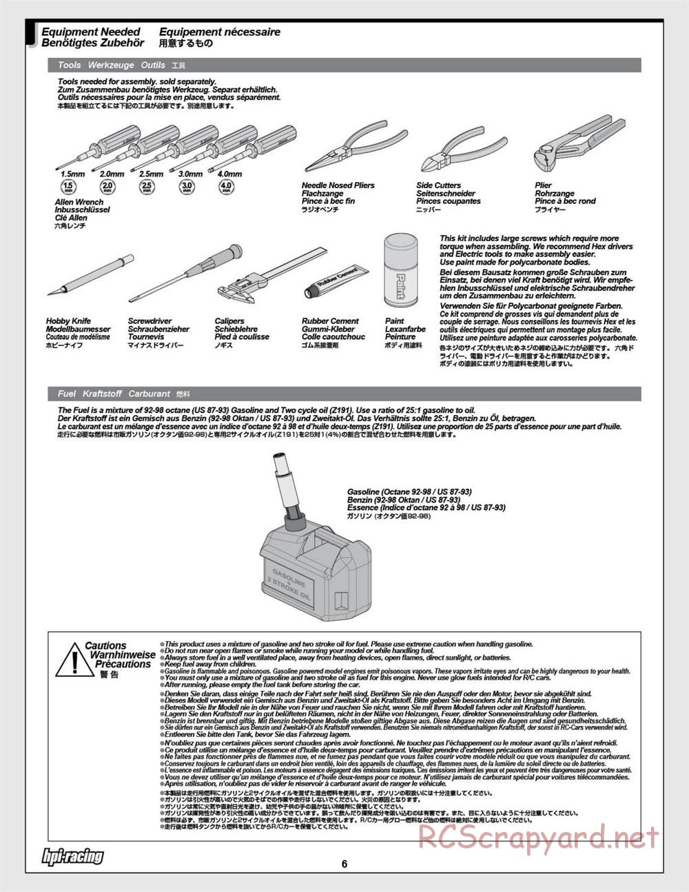 HPI - Baja 5SC SS - Exploded View - Page 6