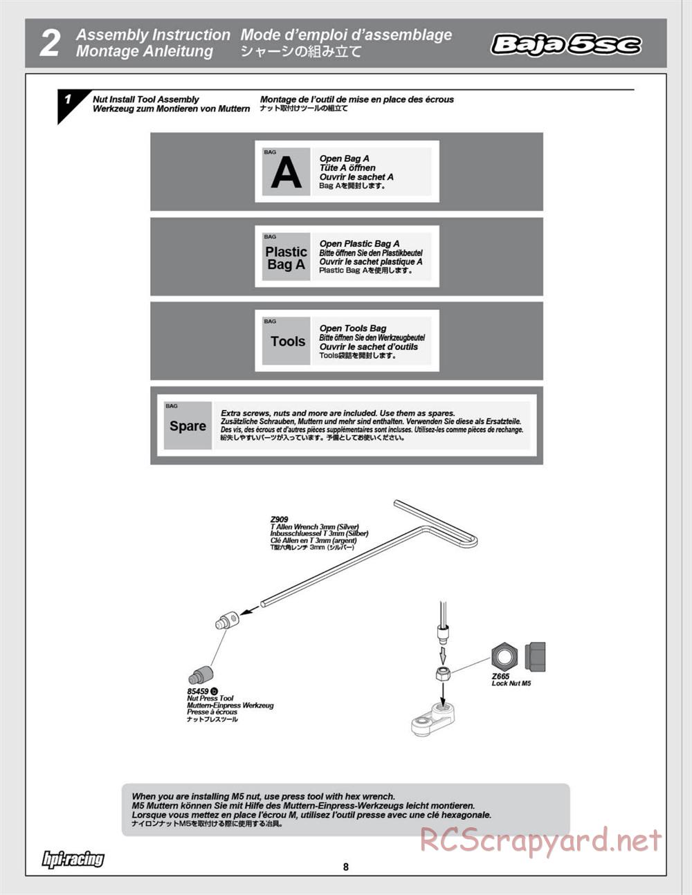 HPI - Baja 5SC SS - Exploded View - Page 8