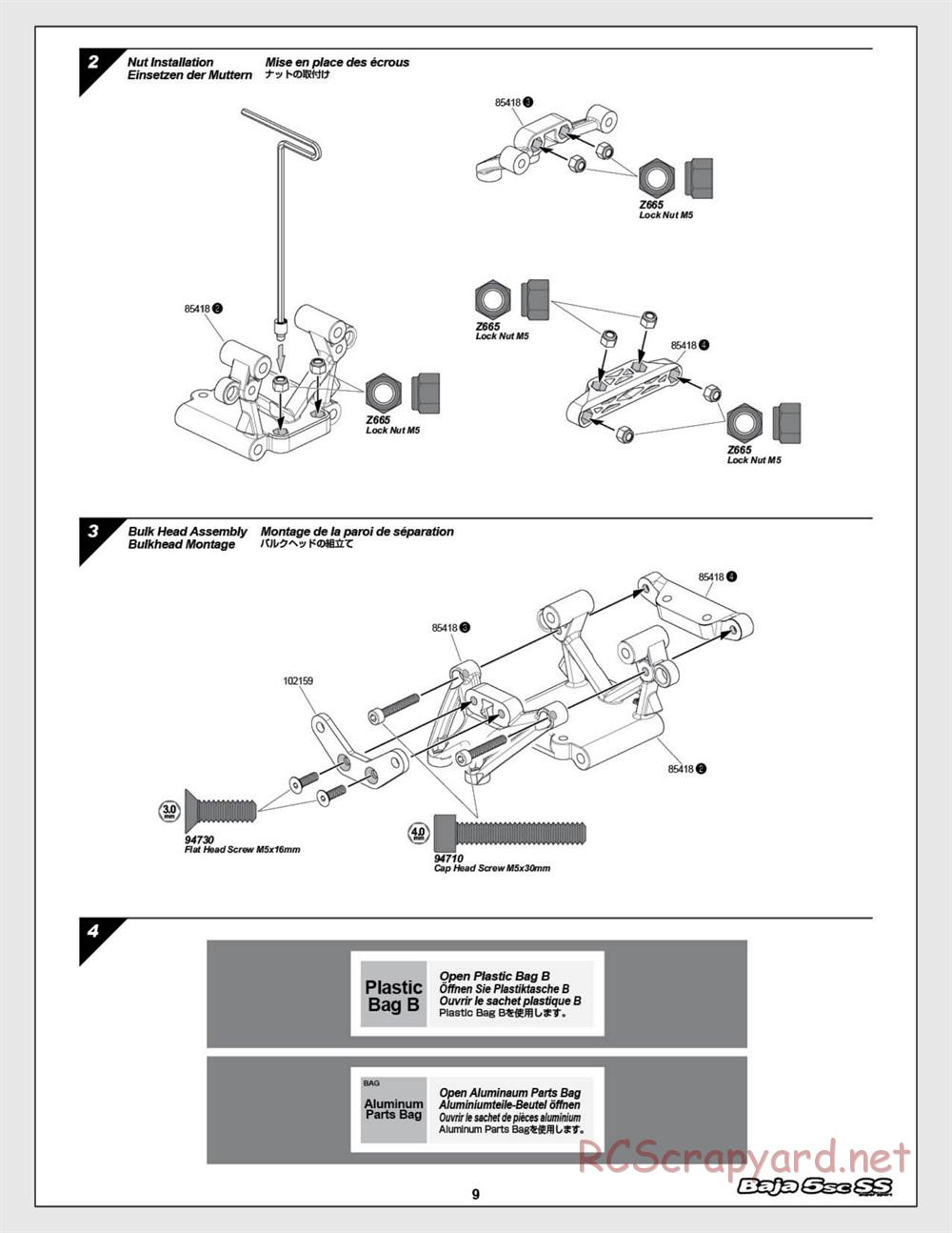 HPI - Baja 5SC SS - Exploded View - Page 9
