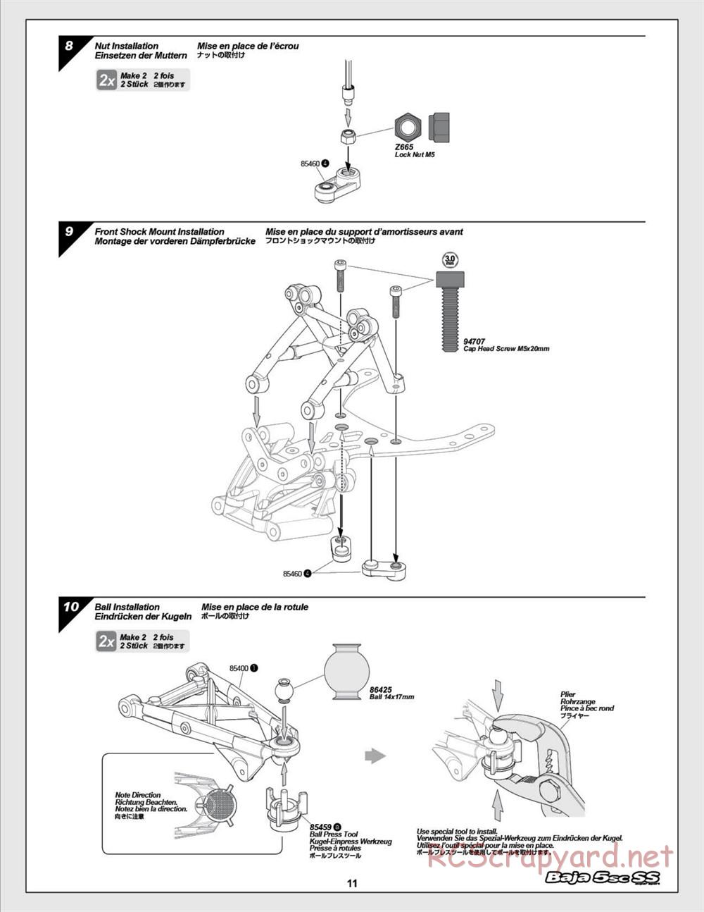 HPI - Baja 5SC SS - Exploded View - Page 11