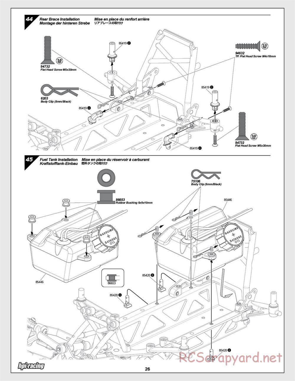 HPI - Baja 5SC SS - Exploded View - Page 26