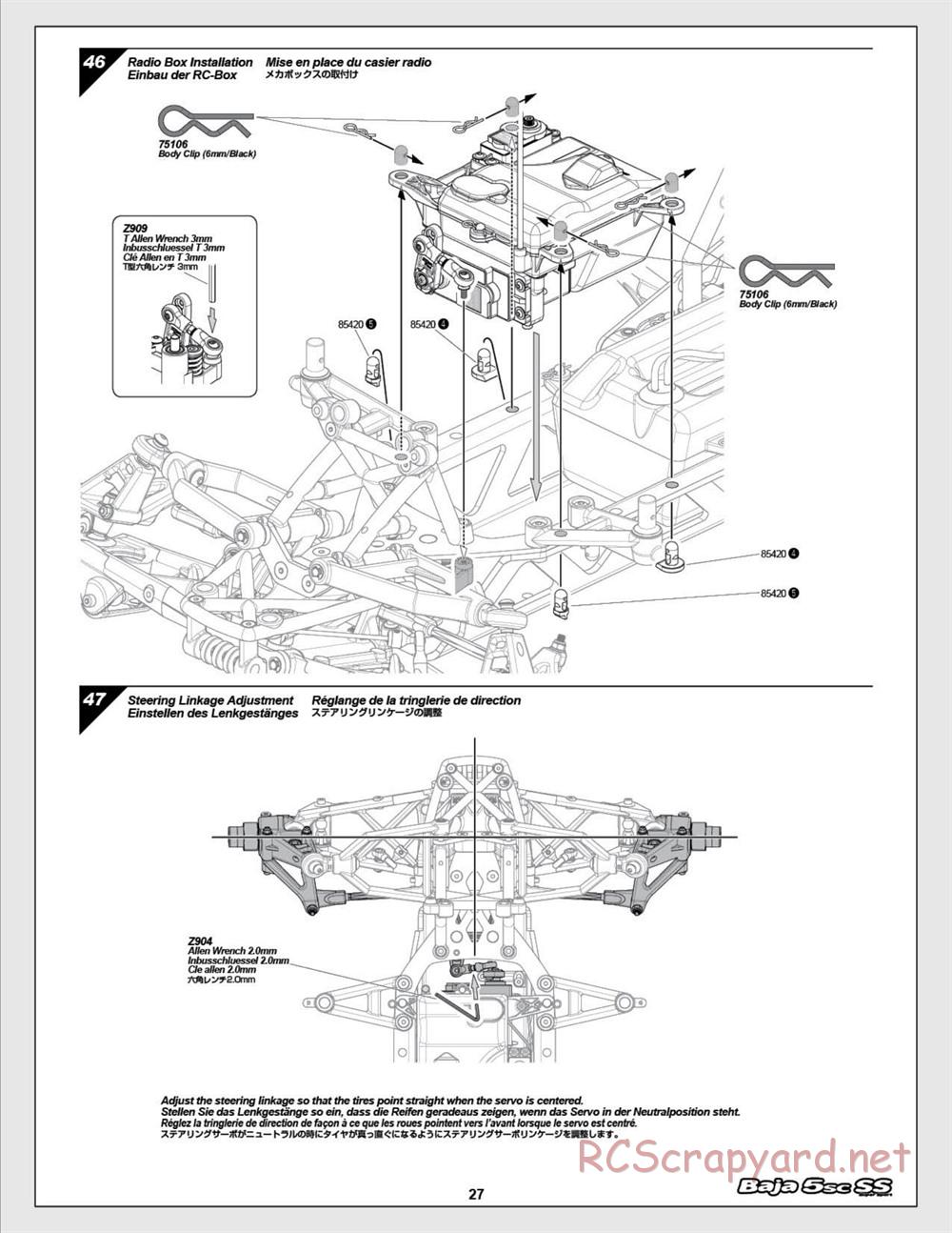 HPI - Baja 5SC SS - Exploded View - Page 27
