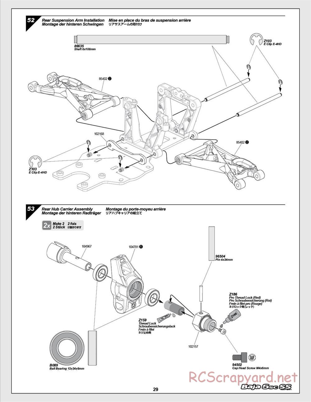 HPI - Baja 5SC SS - Exploded View - Page 29