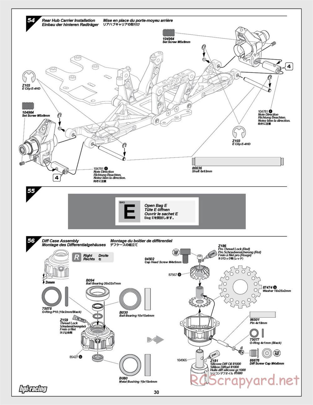 HPI - Baja 5SC SS - Exploded View - Page 30