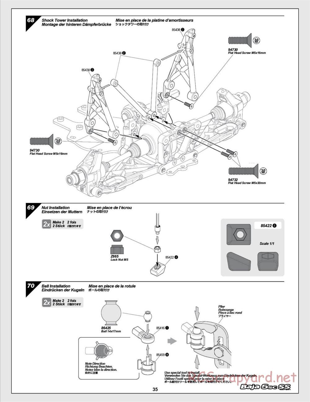 HPI - Baja 5SC SS - Exploded View - Page 35
