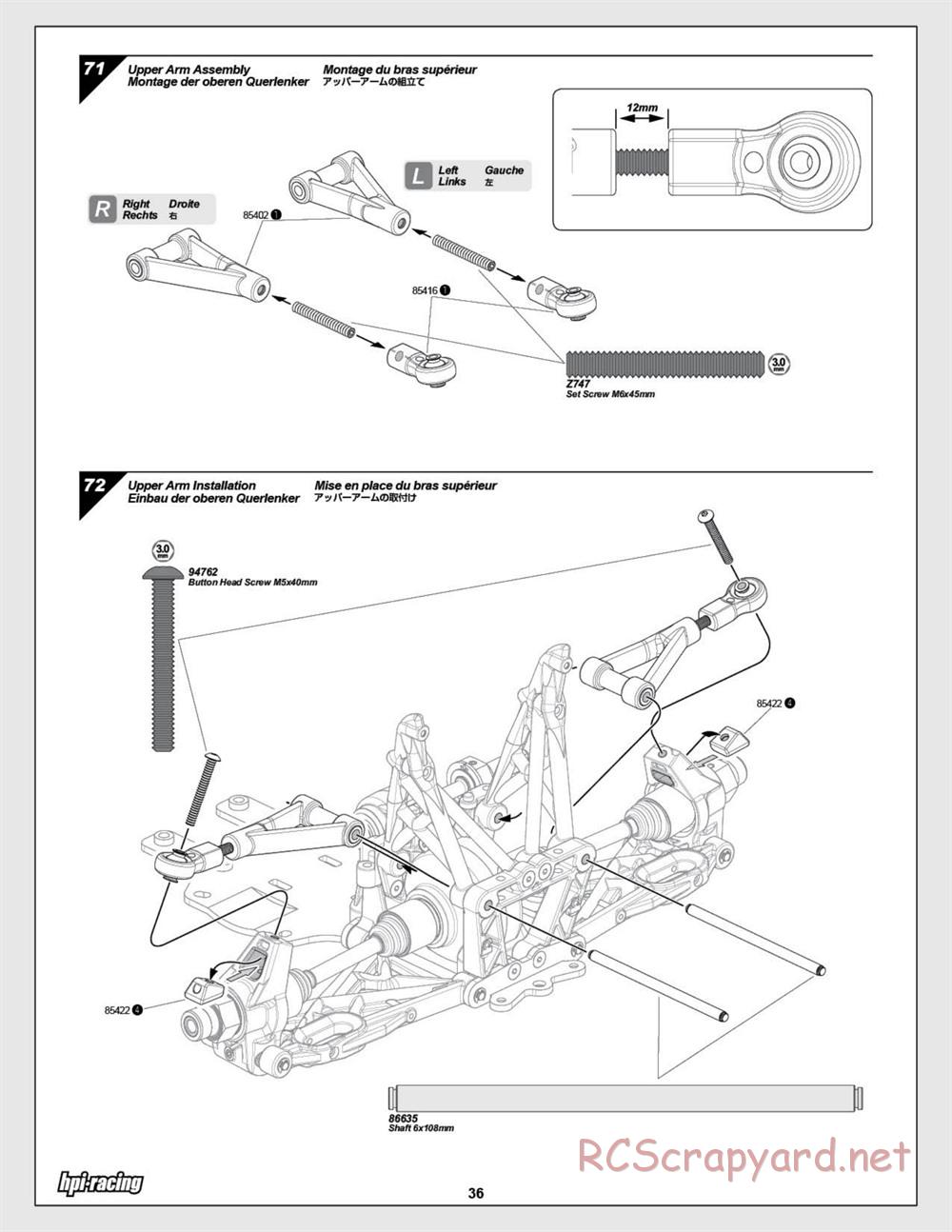 HPI - Baja 5SC SS - Exploded View - Page 36