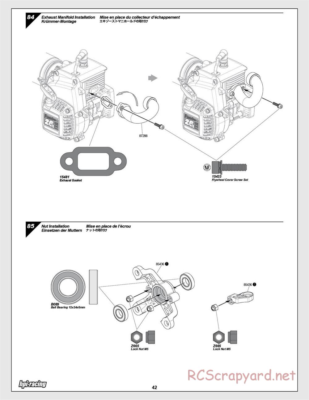 HPI - Baja 5SC SS - Exploded View - Page 42