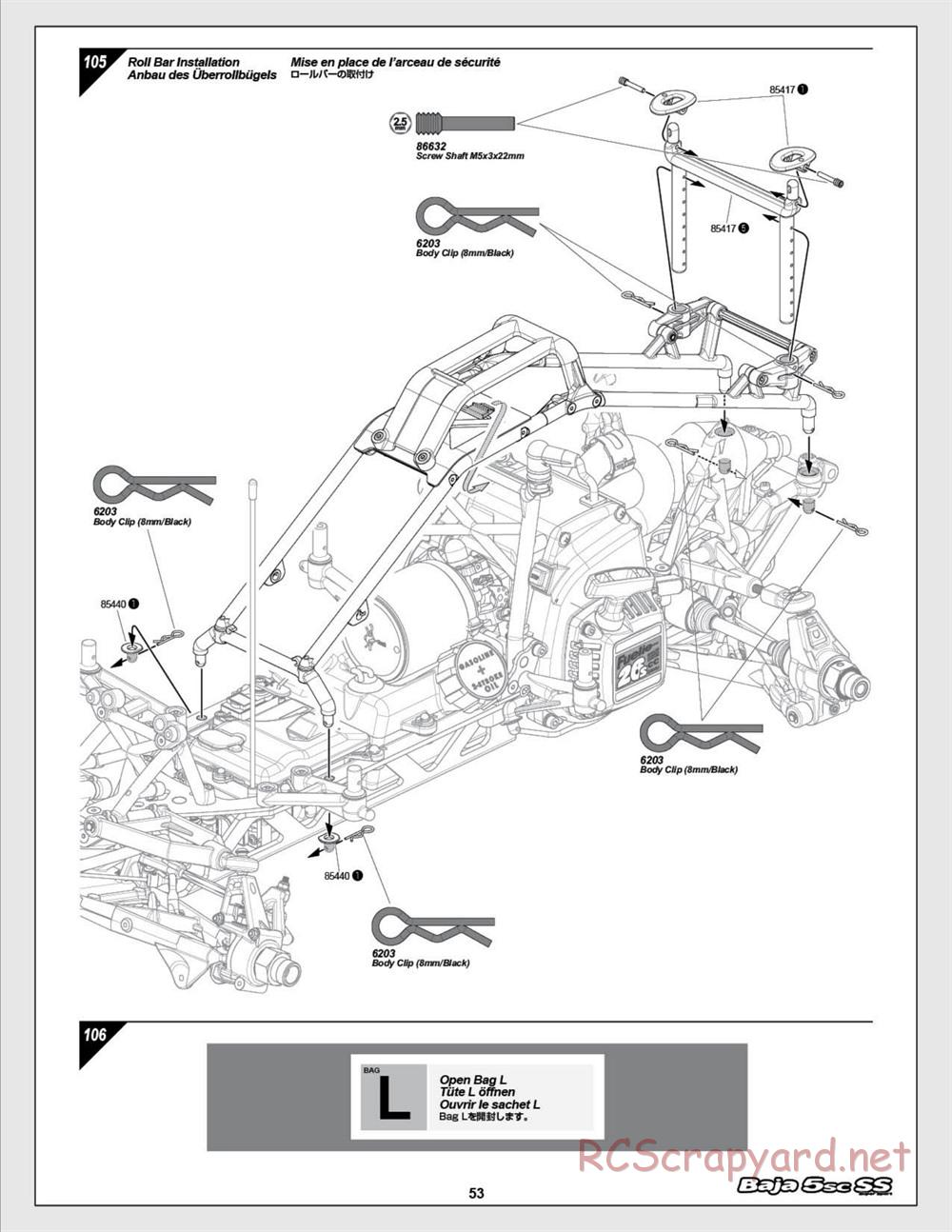 HPI - Baja 5SC SS - Exploded View - Page 53
