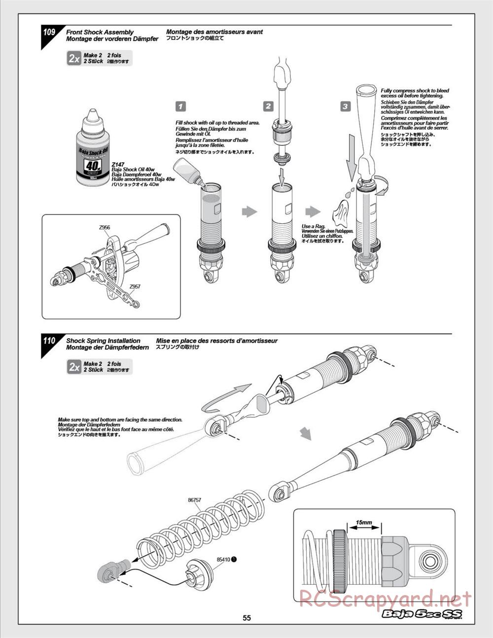 HPI - Baja 5SC SS - Exploded View - Page 55