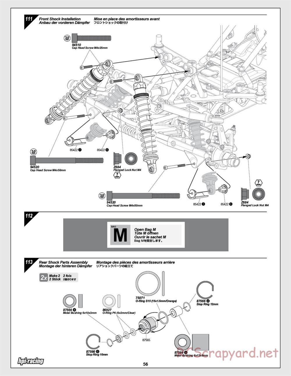HPI - Baja 5SC SS - Exploded View - Page 56