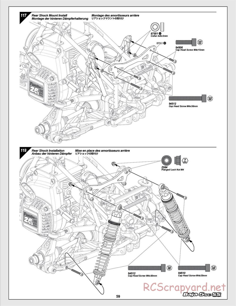 HPI - Baja 5SC SS - Exploded View - Page 59