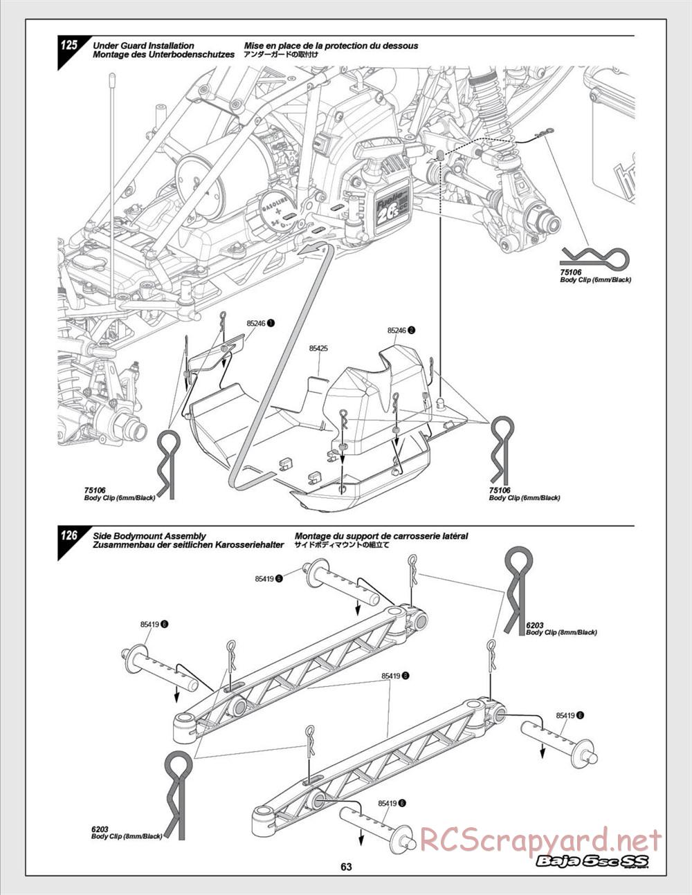 HPI - Baja 5SC SS - Exploded View - Page 63