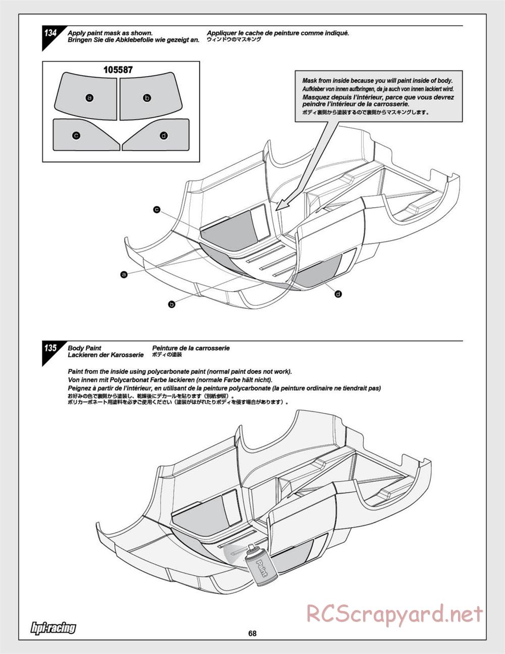 HPI - Baja 5SC SS - Exploded View - Page 68