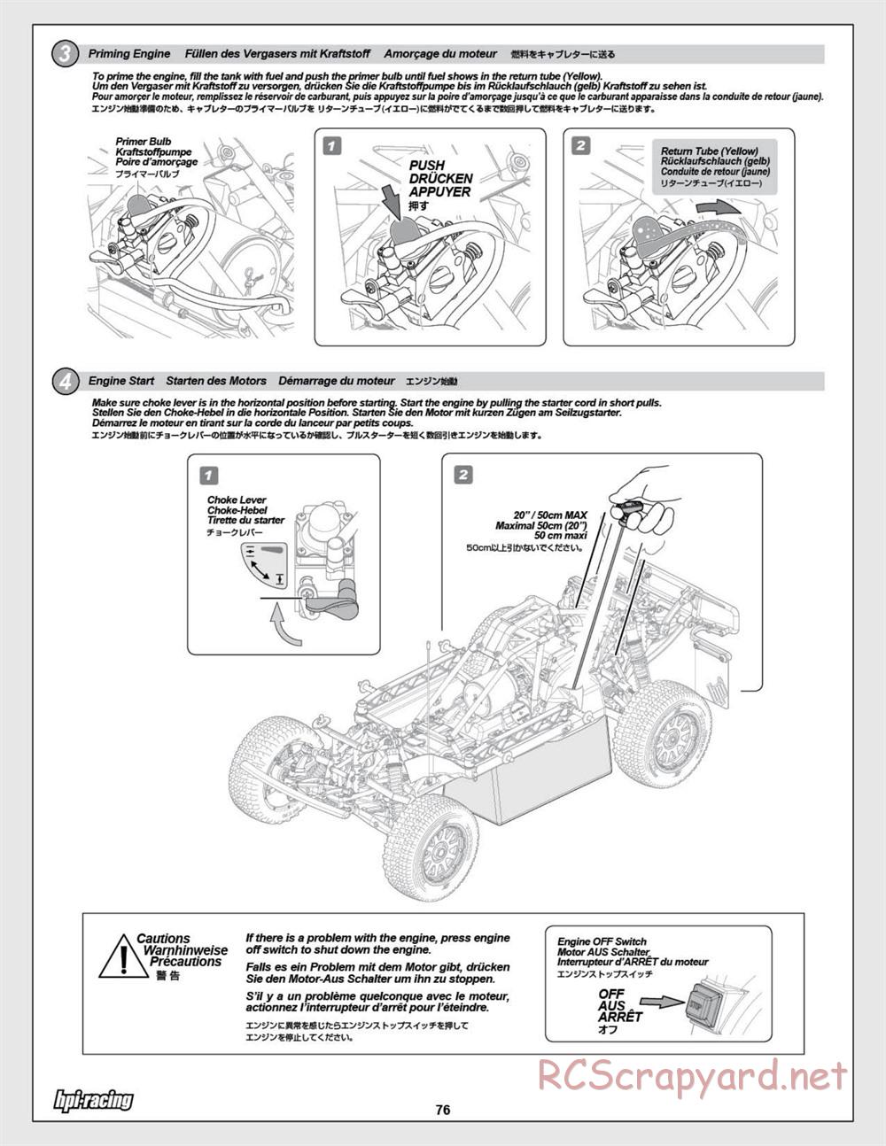 HPI - Baja 5SC SS - Exploded View - Page 76