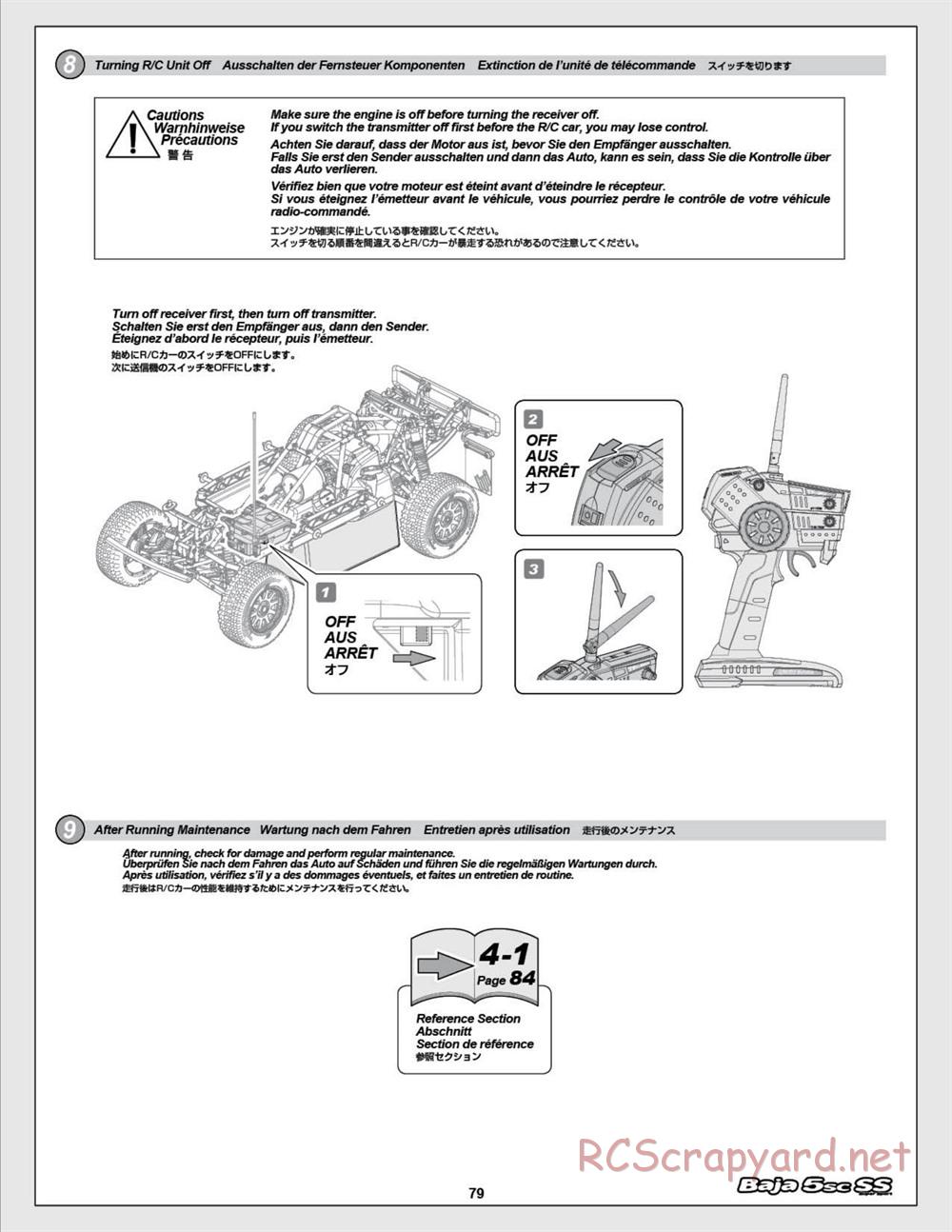 HPI - Baja 5SC SS - Exploded View - Page 79