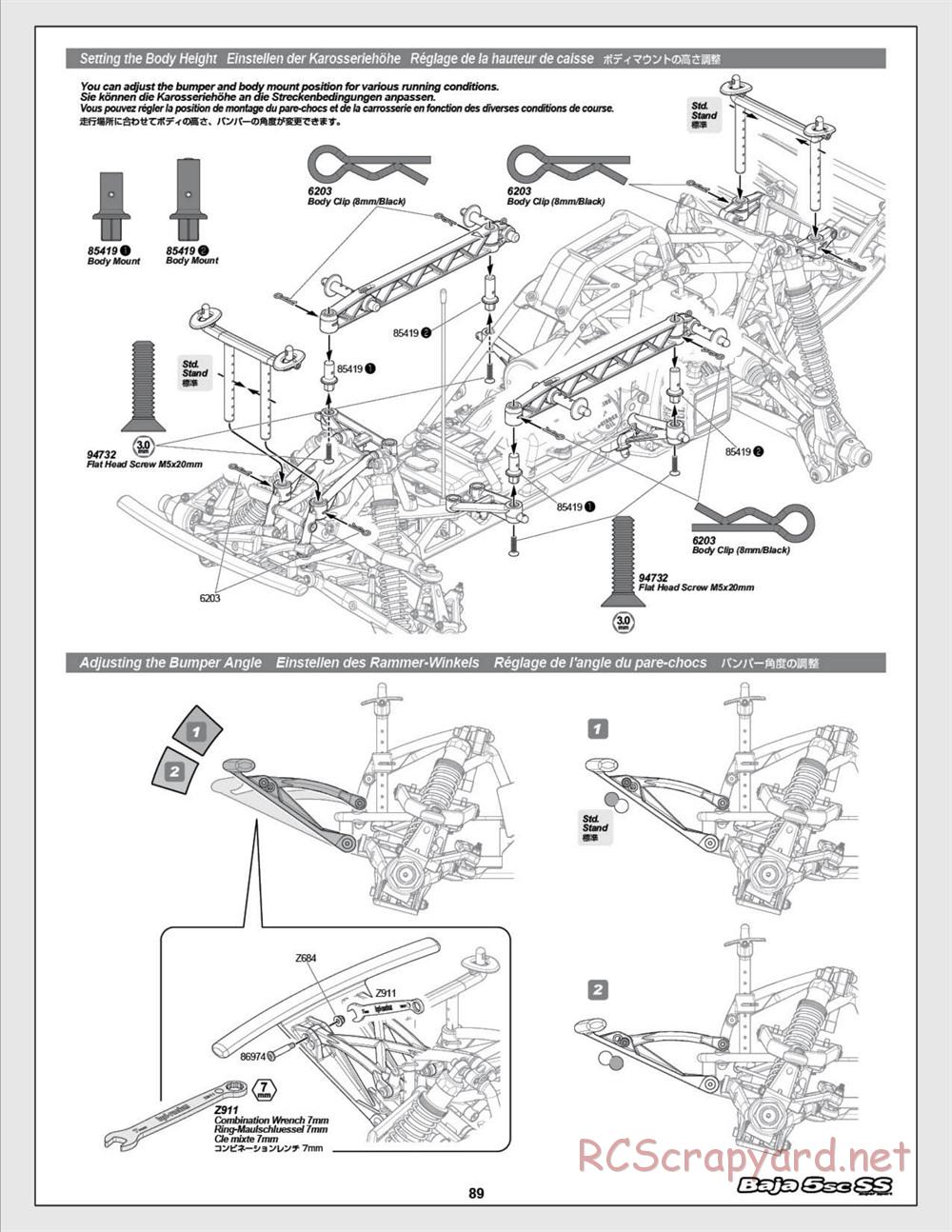 HPI - Baja 5SC SS - Exploded View - Page 89