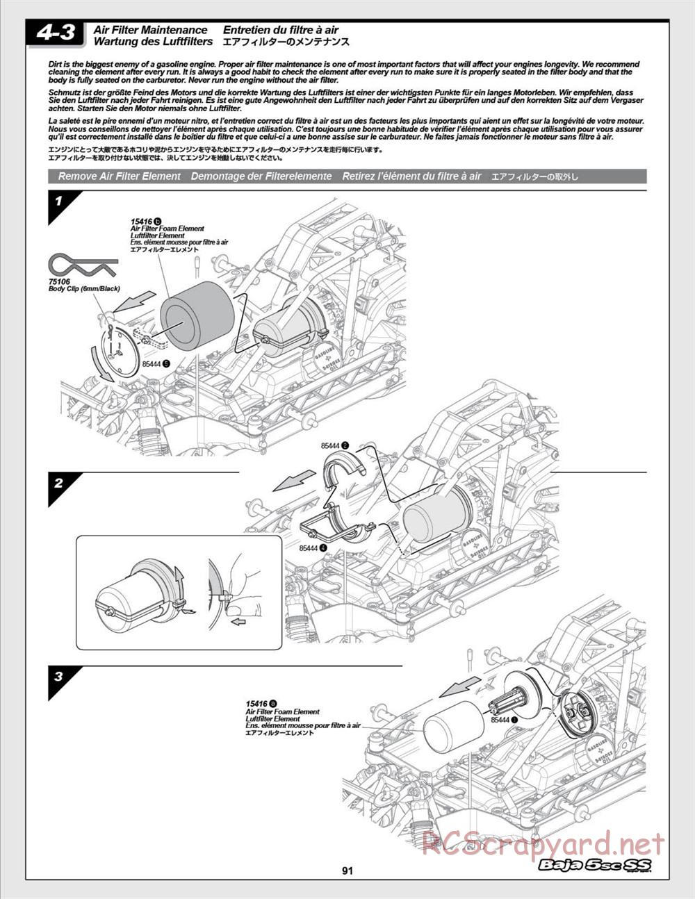 HPI - Baja 5SC SS - Exploded View - Page 91