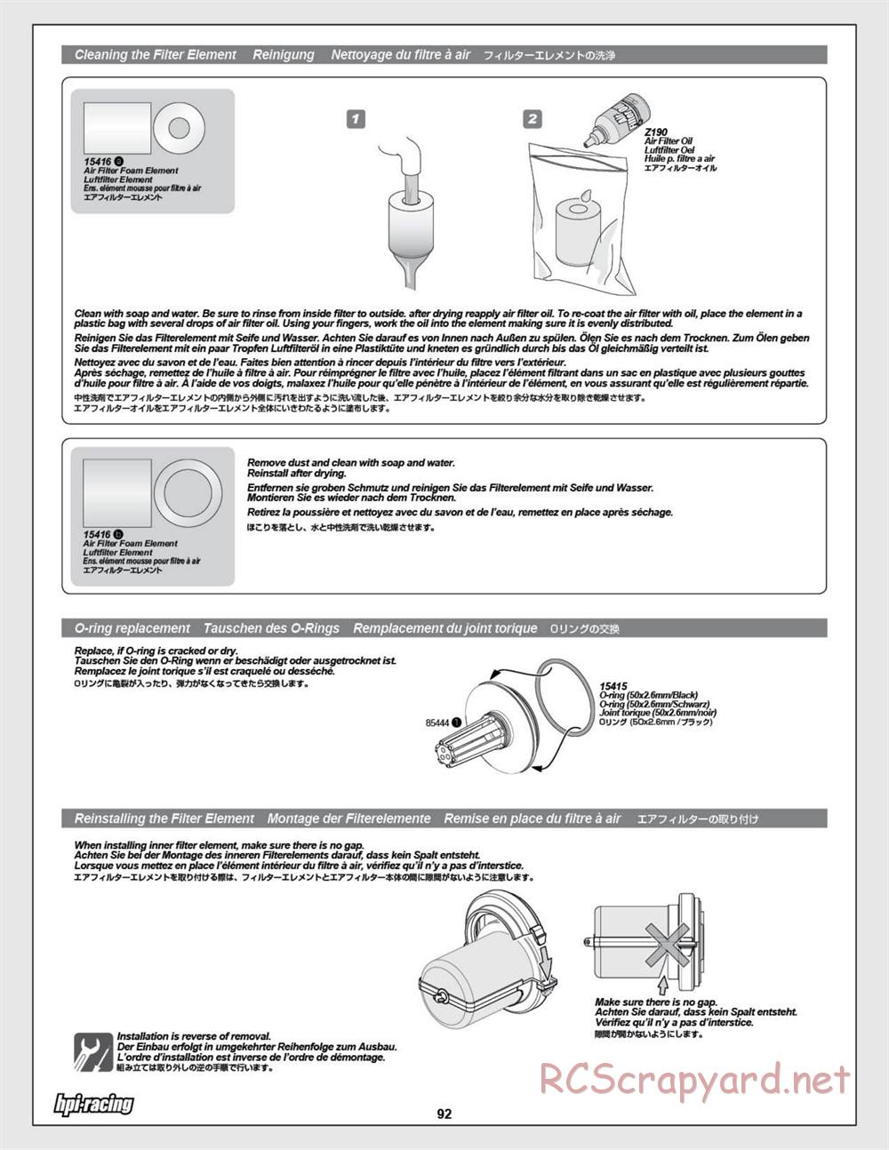 HPI - Baja 5SC SS - Exploded View - Page 92