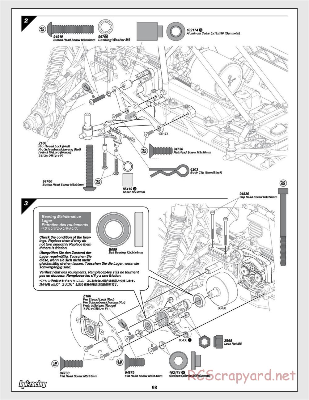 HPI - Baja 5SC SS - Exploded View - Page 98