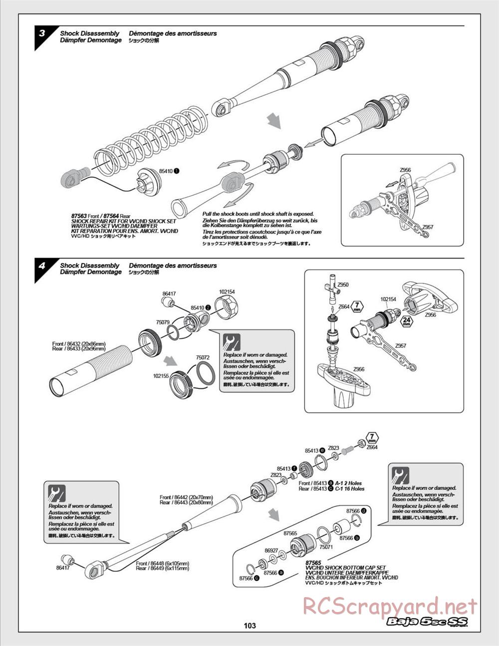 HPI - Baja 5SC SS - Exploded View - Page 103