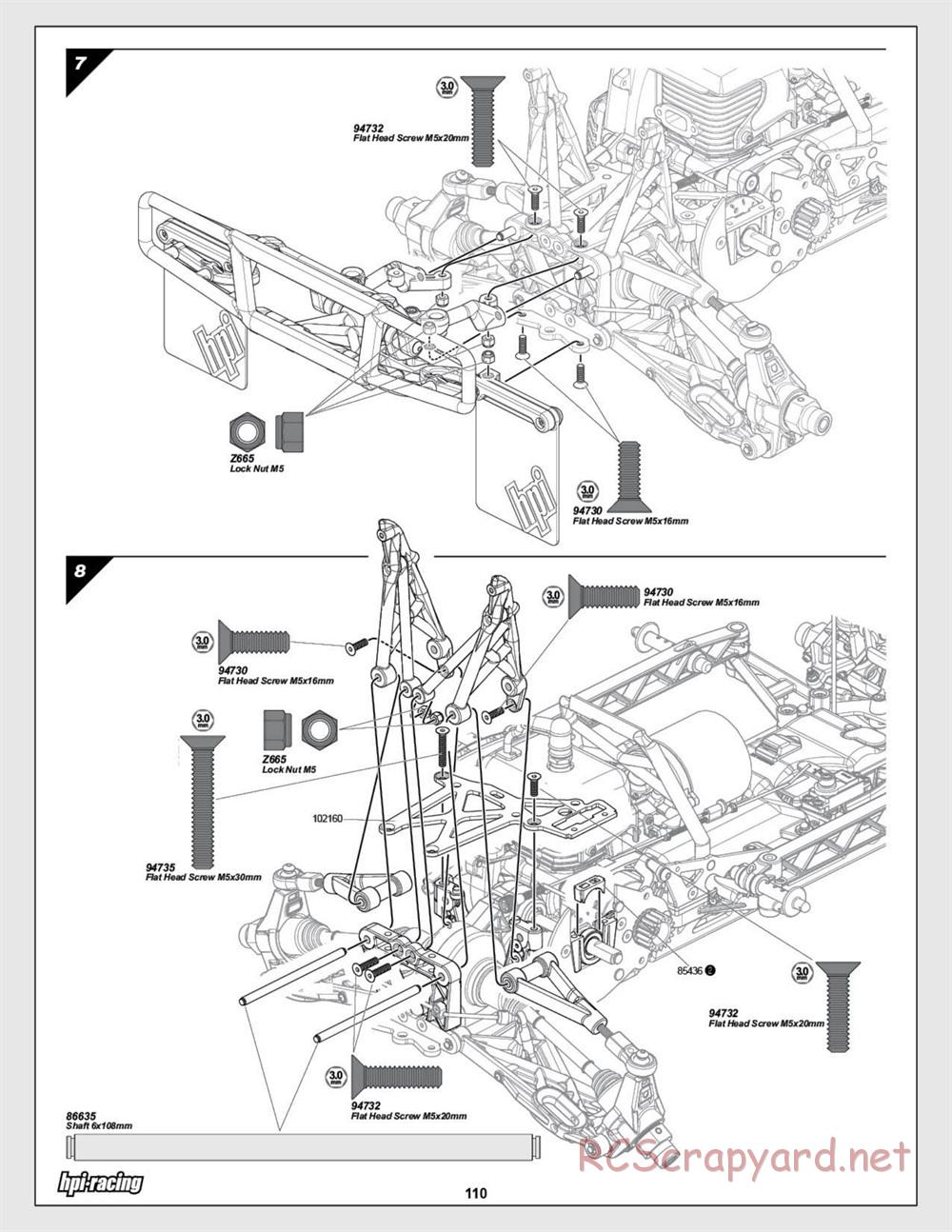 HPI - Baja 5SC SS - Exploded View - Page 110