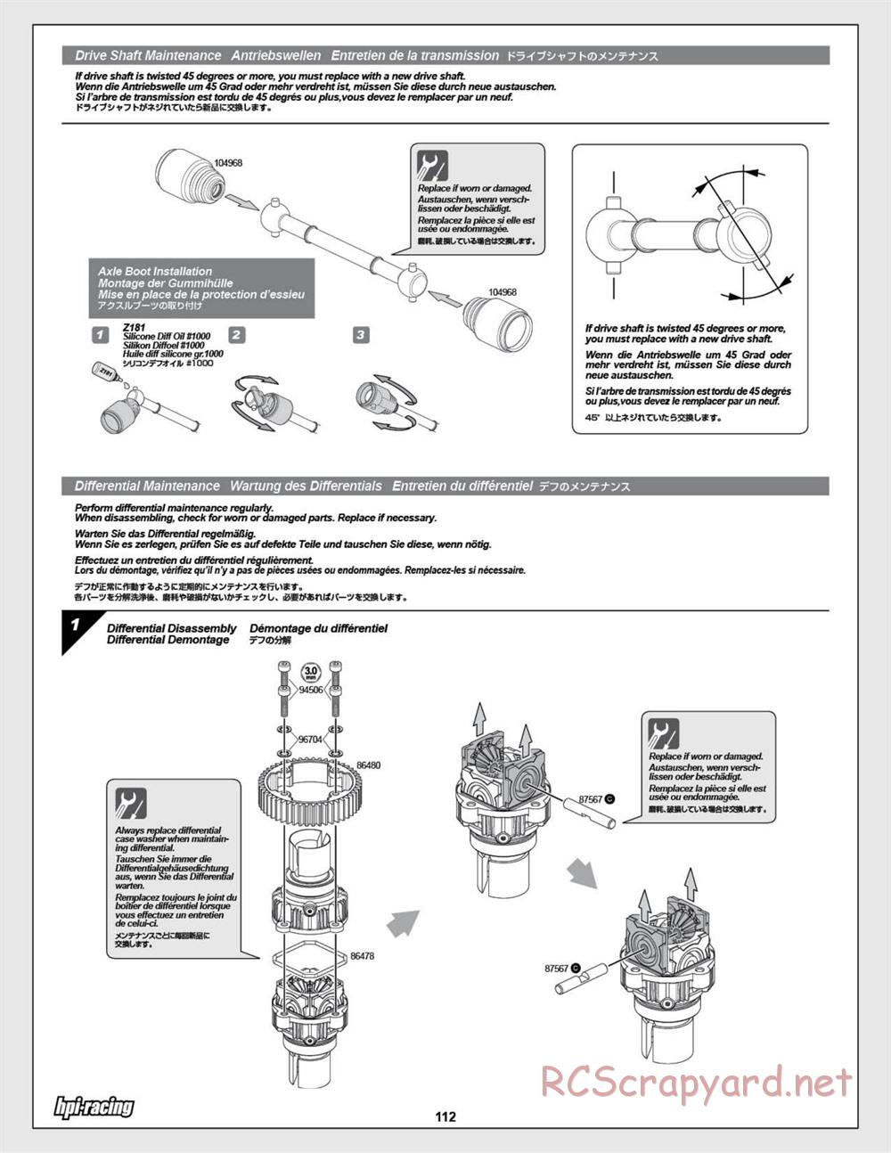 HPI - Baja 5SC SS - Exploded View - Page 112