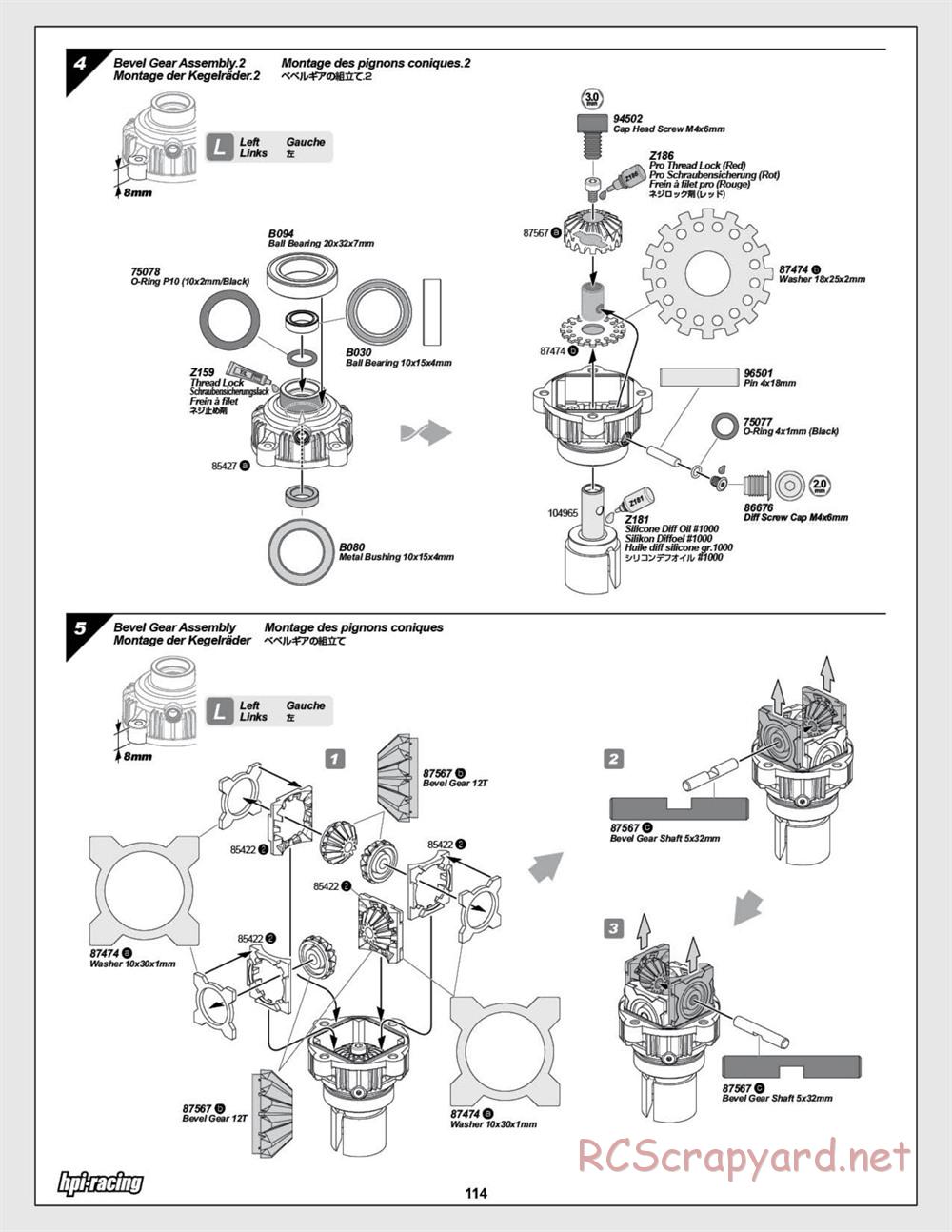 HPI - Baja 5SC SS - Exploded View - Page 114