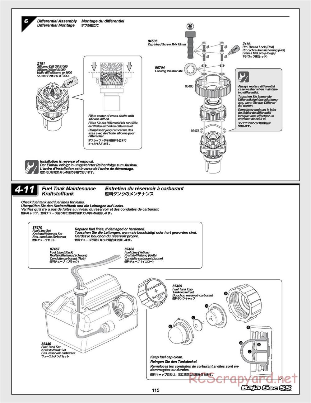 HPI - Baja 5SC SS - Exploded View - Page 115