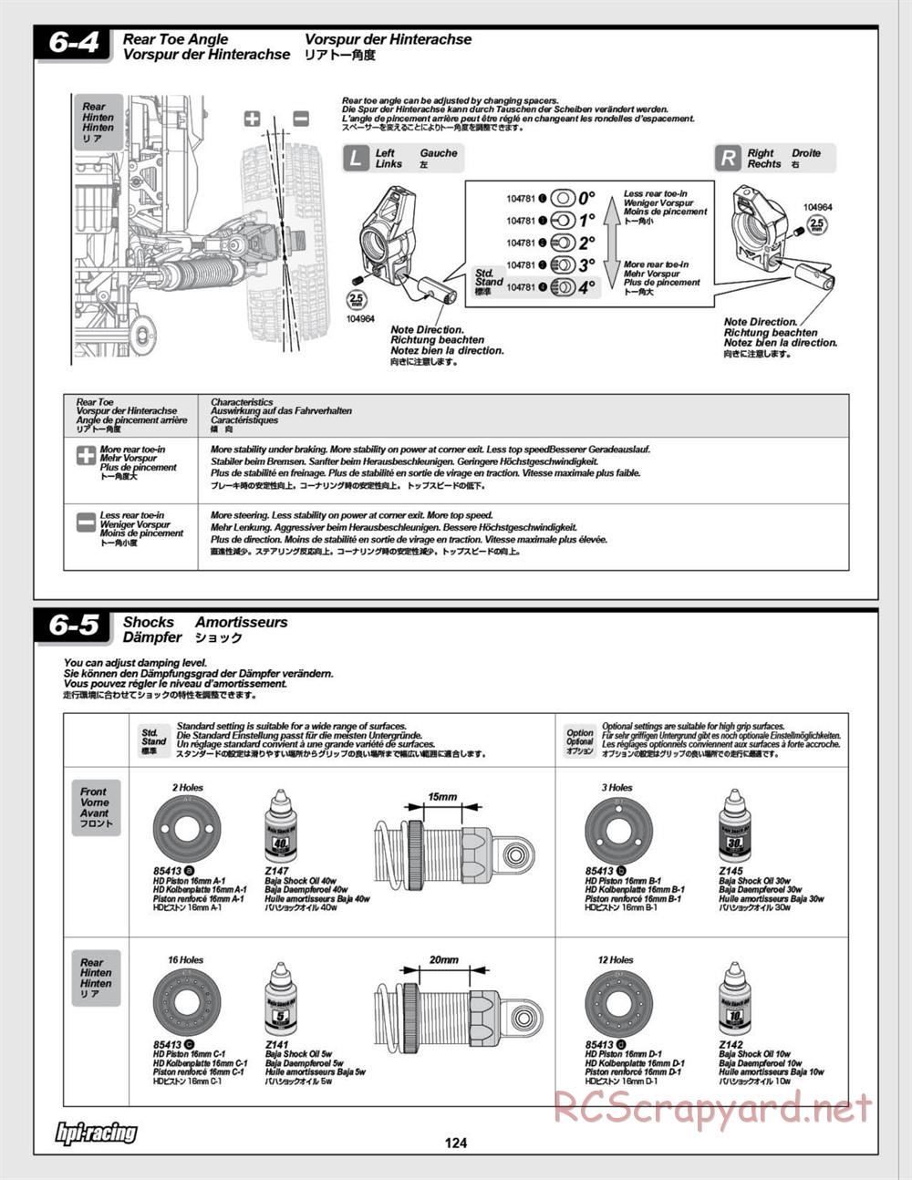HPI - Baja 5SC SS - Exploded View - Page 124