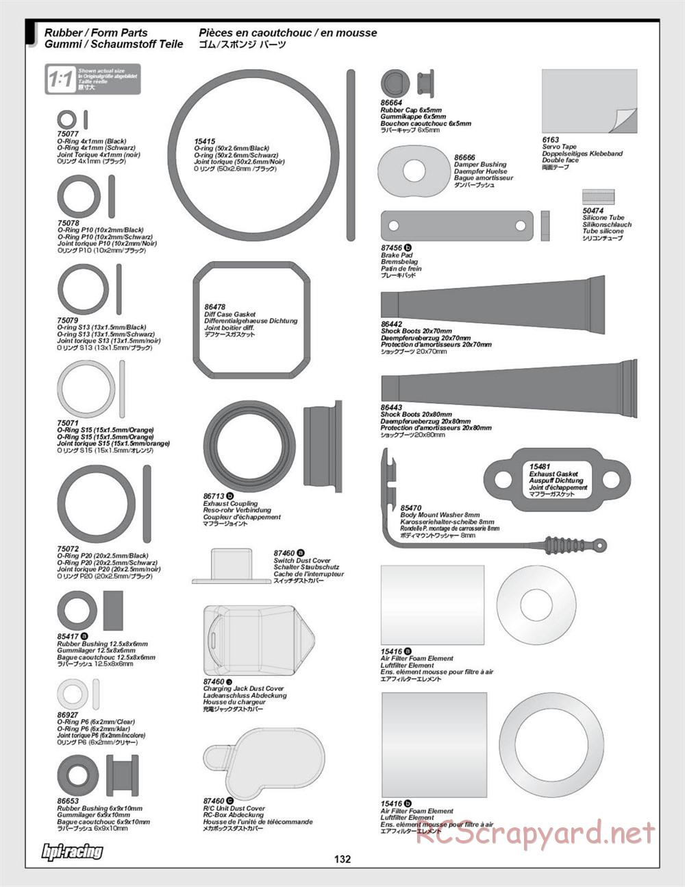 HPI - Baja 5SC SS - Exploded View - Page 132